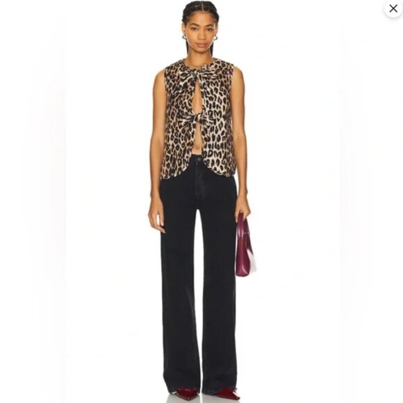 NWT Damson Madder Tilly Gilet in Leopard Print - Picture 13 of 14